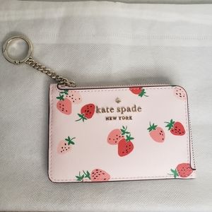 Kate Spade Staci Wild Strawberries Card Holder